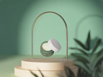 Skincare Mockup 3d 3d art 3d materials blender design
