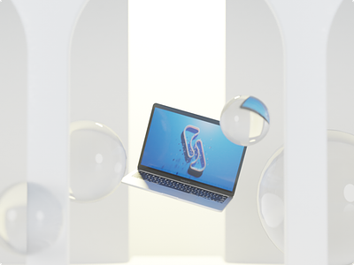 Laptop Mockup 3d 3d art 3d materials blender design