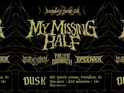 My Missing Half at Dusk black metal death metal goth club live music thrash metal