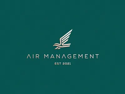 AIR MANAGEMENT artwork brand identity busines card company coreldraw crfeative eagle eaglelogo eaglemonolinelogo forsale graphich design grid illustration logo monoline sketch