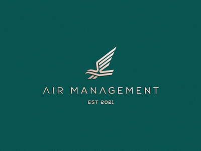 AIR MANAGEMENT artwork brand identity busines card company coreldraw crfeative eagle eaglelogo eaglemonolinelogo forsale graphich design grid illustration logo monoline sketch