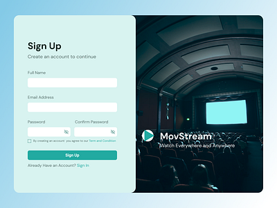 #DailyUI001 - Sign Up Page dailyui001 desktop signup ui