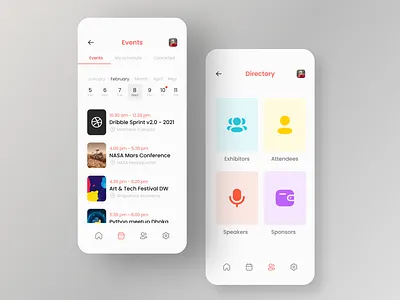 Event directory mobile app UI app app design app designer app ui app ui design design event event app event design event schedule events local event online events ui ui ux ui design ux
