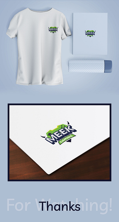 Meek Gaming branding clean design