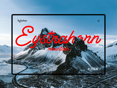 Concep UI/UX Eystrahorn agency branding concep design homepage sketch ui uidesign website