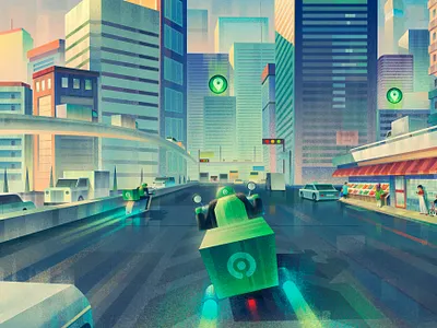 A case study of Gojek, for Obvious design. animation art artist branding character design digitalartist drawing editorial illustration photoshop