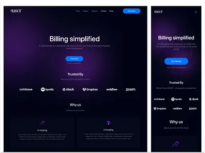 SaaS Digital Product appdesign branding creative agency dark design digital fintech graphic design landing page product reative saas typography ui ux