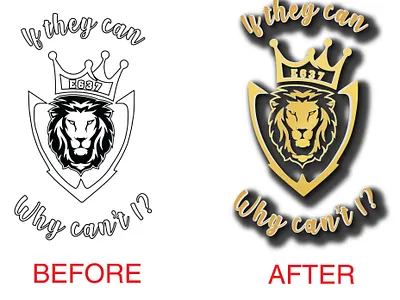 Do you want to make a logo vector or high resolution? logo