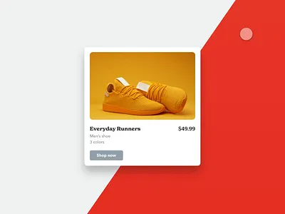 Freebie 08: Shopping Widget adobe xd auto animate component hover shoes shopping sneakers ui design web design widget