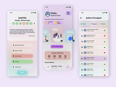 UTBK Quiz Mobile App app design mobile mobile app mobile app design mobile design quiz quiz app quiz mobile app ui ui design ui designer ui ux uidesign uiux uiux design uiux designer uiuxdesign uiuxdesigner ux