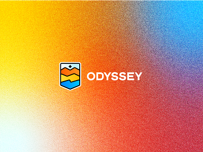 Odyssey adventure branding geometric gradient logo mexico noise vector