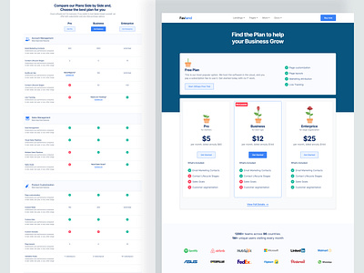 Pricing Plan & packages 030 landing page design plan plans price price table prices pricing pricing page pricing plan pricing plans pricing table saas landing page table tables web design website design