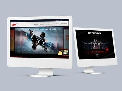 CGV Indonesia Website Re-design cinema design movie theater ui ux web web design website