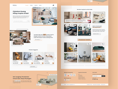 Kultura - Furniture Store Landing Page ecommerce furniture furniture store landing page landingpage web design webdesign website concept