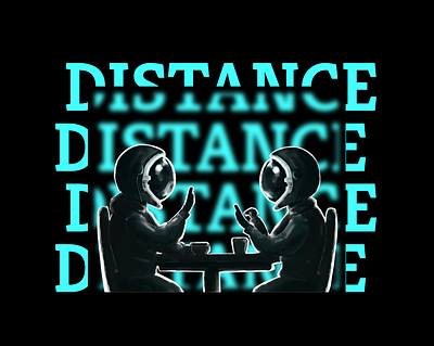 DISTANCE BETWEEN US design digital illustration digital painting illustration printing design