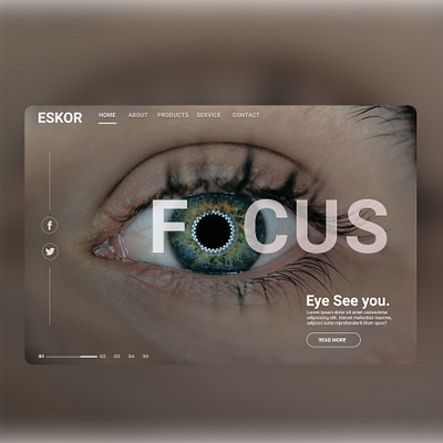 Eskor Landing Page design ui ux web