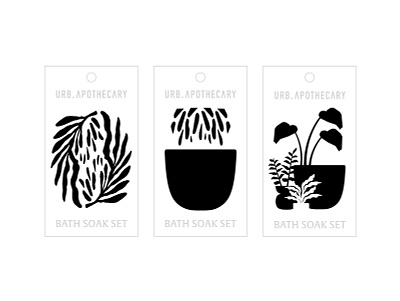 Letterpress Product Tag bath set design drawing illustration line art logo packaging print therapeutic