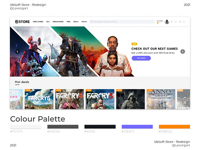 Ubisoft Store - Redesign redesign ubisoft ui ux web design webdesign website website concept