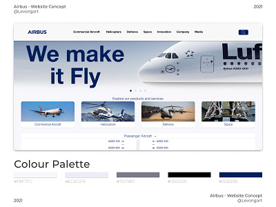 Airbus - Website Concept airbus concept redesign ui ux webdesign website website concept