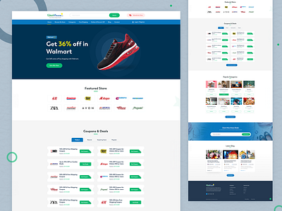 Select Aware - Online Coupon Portal Website card clean creative design ecommerce landing online coupon portal online store psd template ui uiux ux website