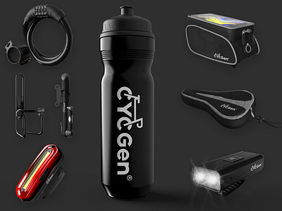 Bike Set branding cgi design product design rendering visualization