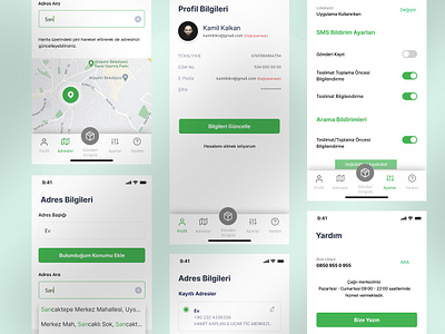 Kolay Gelsin Mobile App Redesign clean delivery app design figmadesign free freebie minimal mobile app design redesign redesign concept transportation ui