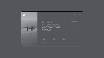 K2 Group - Website Concept Shot ui ux web design