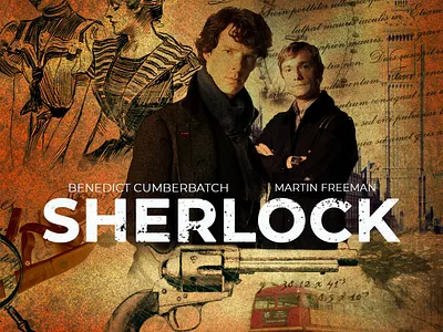 SHERLOCK adobe photoshop design graphic design photo editing photo manipulation poster poster design posters typography