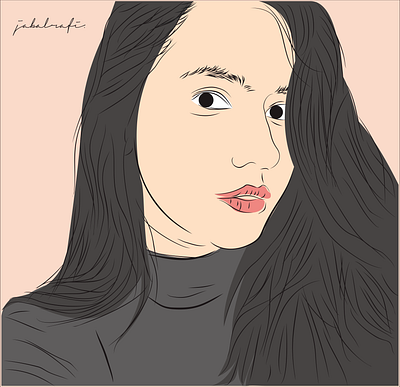Pevita Pearce Line Art beutt design girl human illustration illustrator lineart pevita pearce