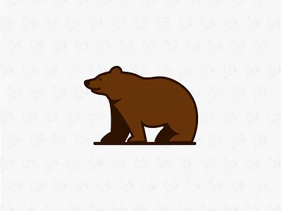 Simple Bear Logo characterdesign icon illustration logo vector