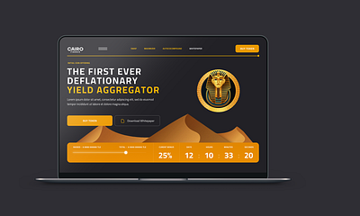 Cairo Finance - website design branding graphic design logo ui web design