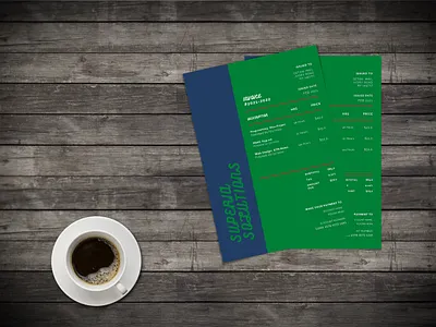 INVOICE DESIGN branding business card design envelope envelope design flat flyer design letterhead design minimal typography vector