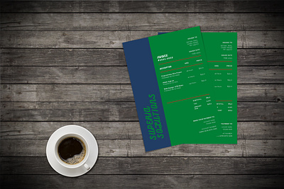 INVOICE DESIGN branding business card design envelope envelope design flat flyer design letterhead design minimal typography vector