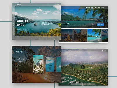 Solitude Traveler Desktop branding design nature traveling trsvel app ui ui ux ui design ux vacation vector web web design website design