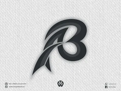 ab logo design template a ab awesome b brand identity branding brandmark clothing company design designispiration fashion font graphicdesigner icon identity illustration initials logo logoinspiration