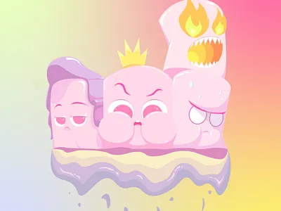 MALLOWSQUAD graphic art illustration marshmallows