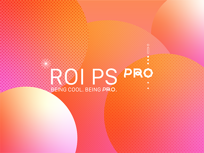 ROI PS Pro logo branding design logo smartphone texture vector