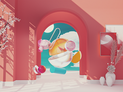 Blender OC Rendering Test 8 3d 3d art blender blender3d design material