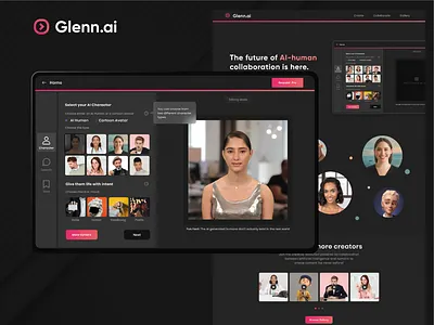 AI Content Marketing Website ai artificial intelligence clean graphic art inspiration minimal product design ui ui daily ui daily challenge ui inspiration website website design