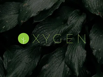 oxygen logo creative flat logo green logo logo icon logo with icon logodesign minimalistic logo nature logo oxygen