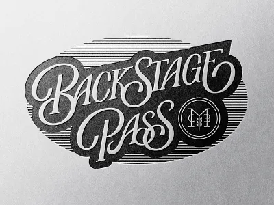 Monument City Brewing - Backstage Pass branding customlettering design illustration lettering letterpress logo poster print typography