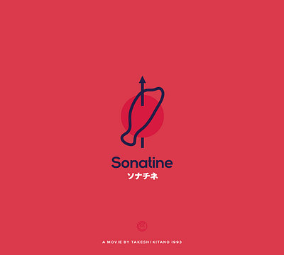 Takeshi Kitano Movies | Sonatine creative design illustration movie poster sonatine