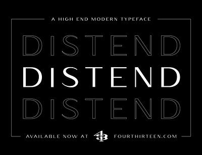 Distend Typeface Design 413design custom font custom type distend font font design free font typeface typeface design typography