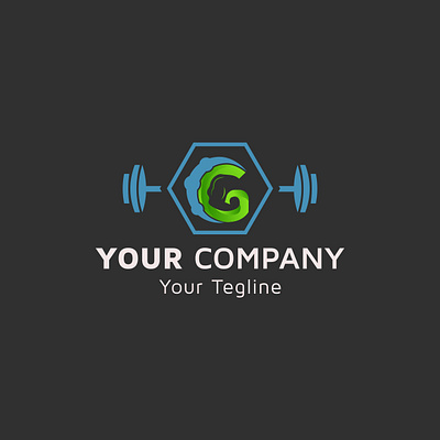 Alphabet G arm shape with dumbbell icon, Physical Fitness logo i app branding cleaning company design icon illustration logo typography vector website