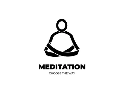 Meditation logo creative design digital flat idendity illustrator logo logo design logodesign logos logotype minimal vector