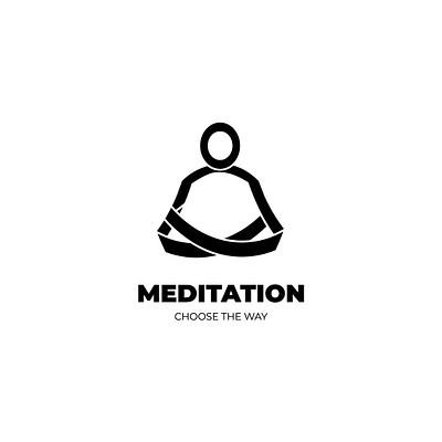 Meditation logo creative design digital flat idendity illustrator logo logo design logodesign logos logotype minimal vector