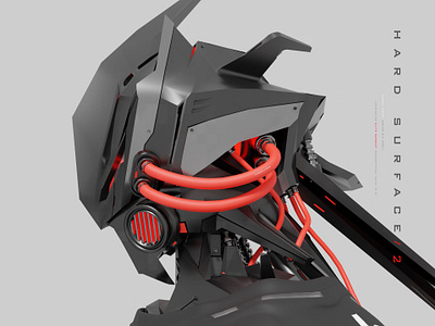 hard surface 2 3d blender character futuristic hard surface mecha modeling render robot sci fi