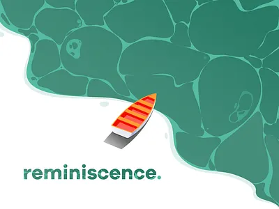 Reminiscence affinity designer affinitydesigner boat illustration memories memory nostalgia ocean remember rememberence reminiscence sad sea vector