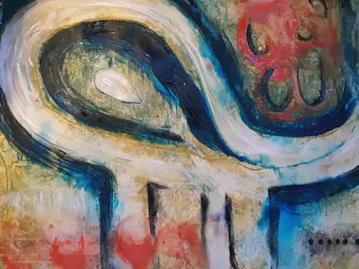 Acrylic painting abstract abstract art acrylic acrylic painting art bold color colorful art fine art primitives