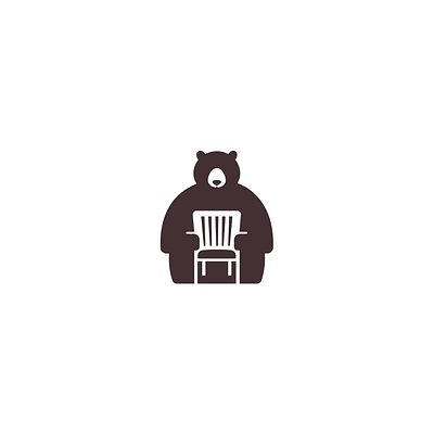 Bear chair art branding design flat graphic design icon illustration illustrator logo logos vector